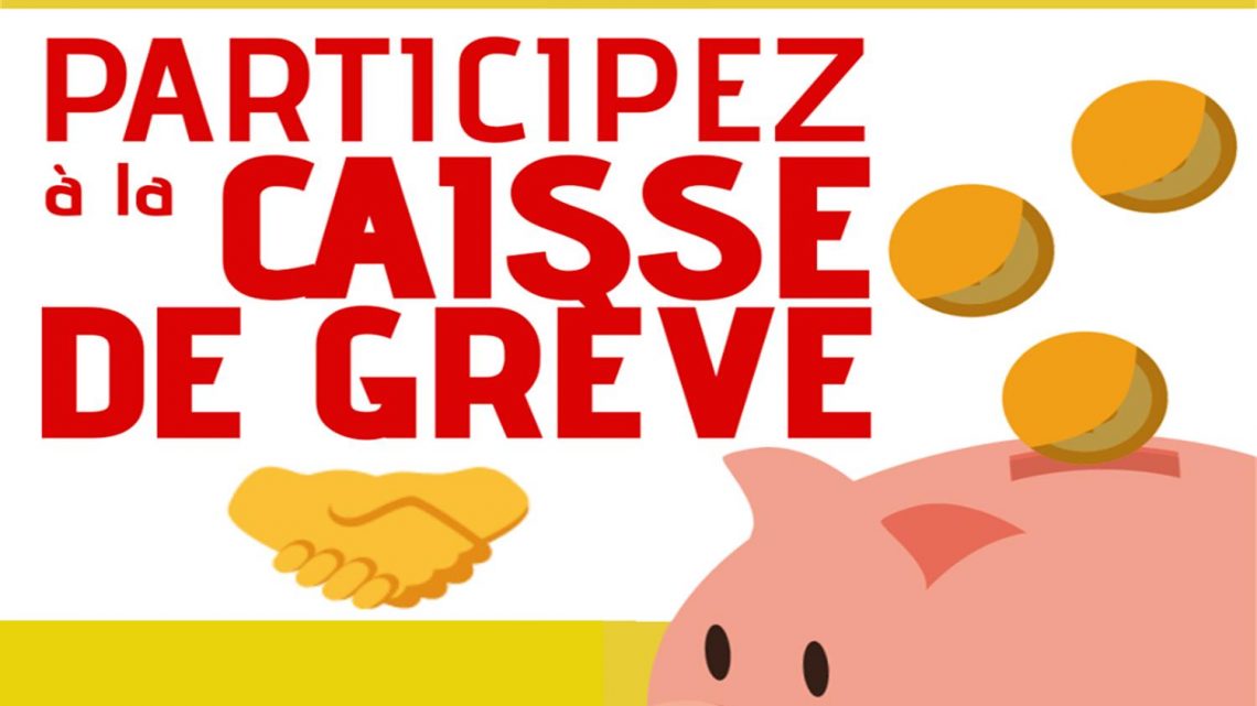 Caisse de solidarité envers les grévistes